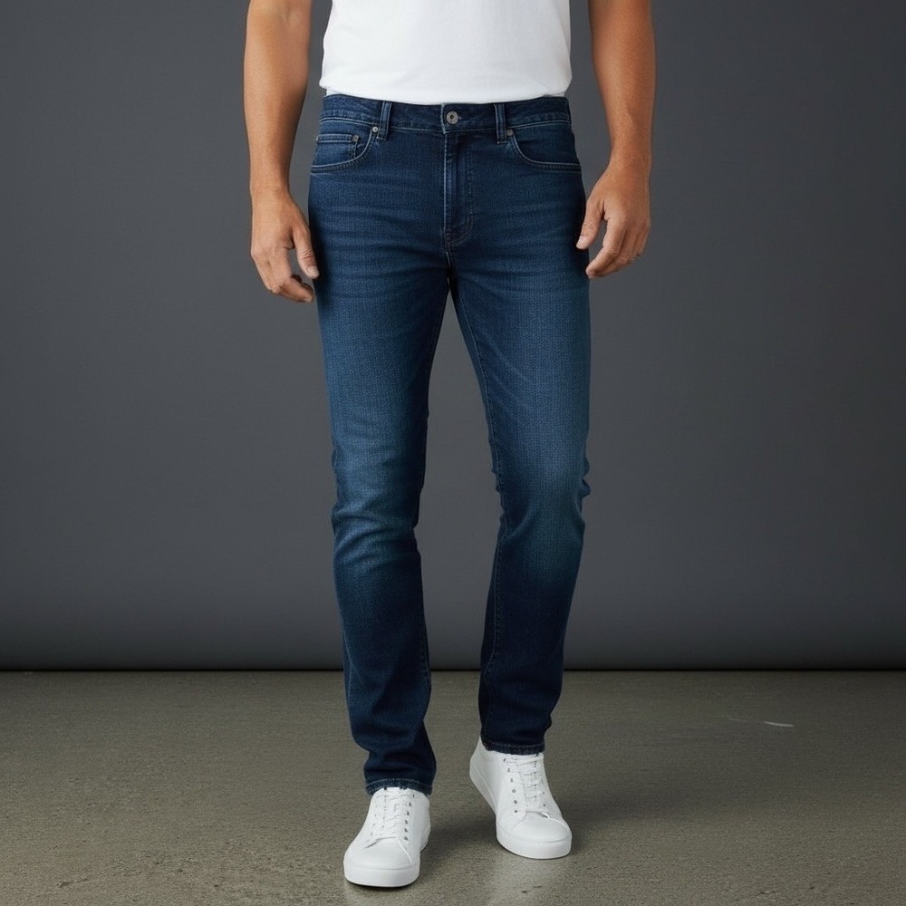 prAna Organic Cotton Slim‎ Taper Jeans 42x30 NWT Sustainable Dark Wash Men